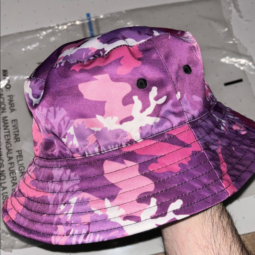 Coral Studios x ASAP Yams Day Purple camo reversible bucket hat rare new DS osfa